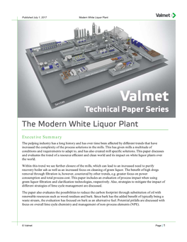 The Modern White Liquor Plant