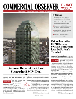 Savanna Recaps One Court Square in $880M Deal FINANCE WEEKLY