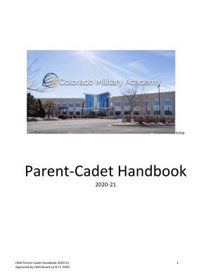 Parent-Cadet Handbook 2020-21