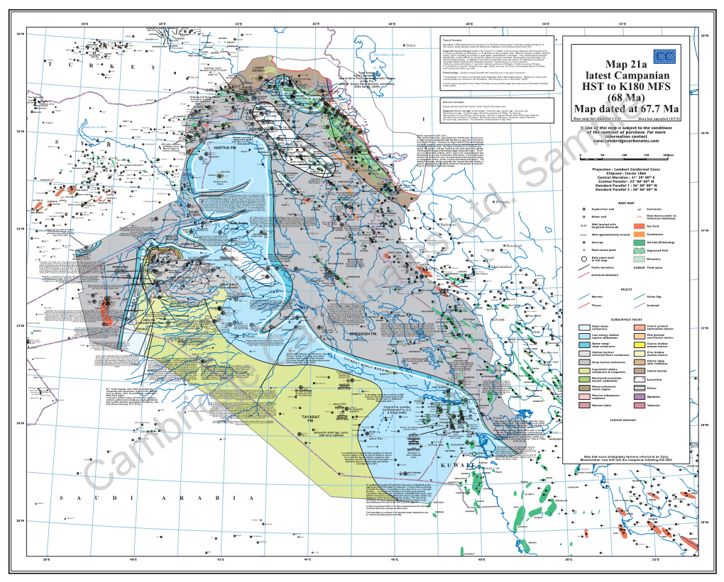 Map 21A Latest Campanian HST to K180