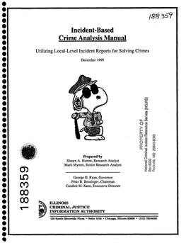 Incident-Based Crime Analysis Manual