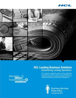 HCL Lending Business Solutions