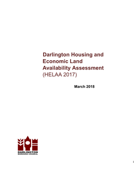 Darlington Housing and Economic Land Availability Assessment (HELAA 2017)