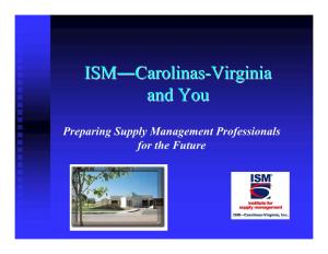 ISM―Carolinas-Virginia And