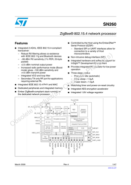 Zigbee 802.15.4 Network Processor