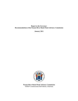 Passaic Flood Commission Report to the Governor