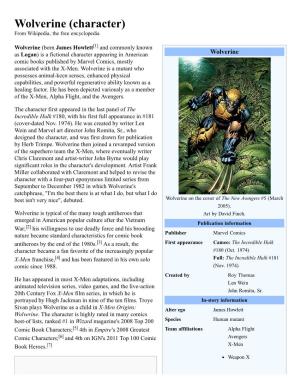 Wolverine Wikipedia
