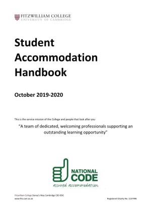 Student Accommodation Handbook