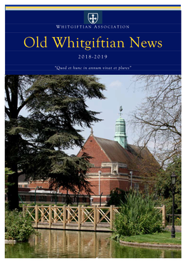 Old Whitgiftian News