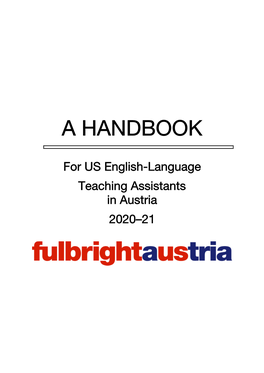 Handbook for US English-Language Teaching Assistants in Austria