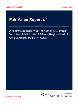 Fair Value Report of F
