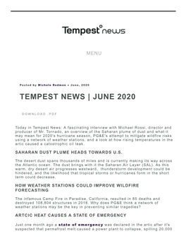 Tempest News | June 2020