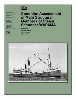 Condition Assessment of Main Structural Members of Steam Schooner Main Framing Timbers