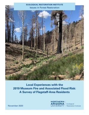 Local Experiences with the 2019 Museum Fire and Associated Flood Risk: a Survey of Flagstaff-Area Residents
