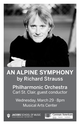 AN ALPINE SYMPHONY by Richard Strauss Philharmonic Orchestra Carl St