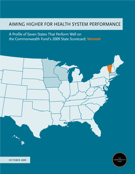 Aiming Higher for Health System Performance: Vermont