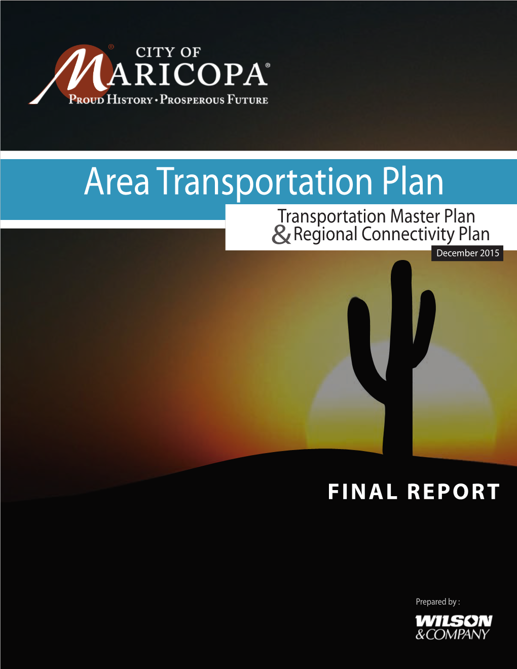 Area Transportation Plan Transportation Master Plan & Regional Connectivity Plan December 2015