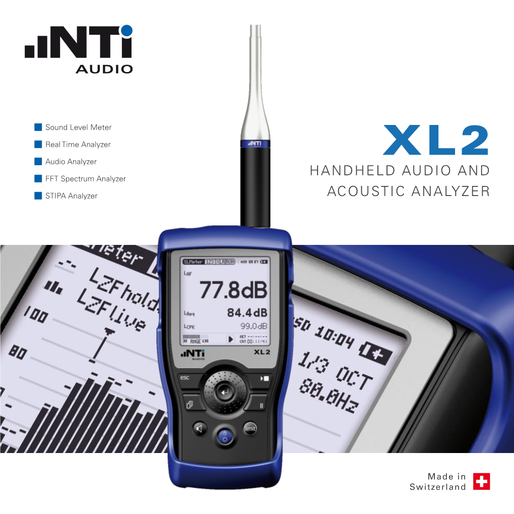 Handheld Audio and Acoustic Analyzer