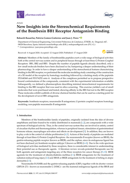 New Insights Into the Stereochemical Requirements of the Bombesin BB1 Receptor Antagonists Binding