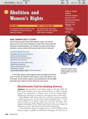 Abolition and Women's Rights