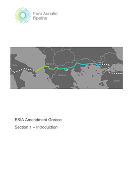 ESIA Amendment Greece Section 1 – Introduction Page 2 of 6
