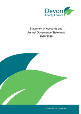 Statement of Accounts and Annual Governance Statement 2018/2019