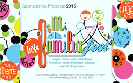 Sponsorship Proposal 2015