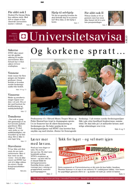 Og Korkene Spratt… Når Det Gjelder Søkning Til Norske Universiteter