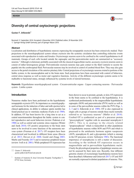 Diversity of Central Oxytocinergic Projections