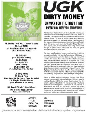 GET 51336 UGK Dirty Money LP