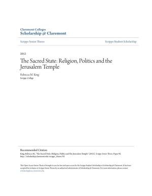 The Sacred State: Religion, Politics and the Jerusalem Temple