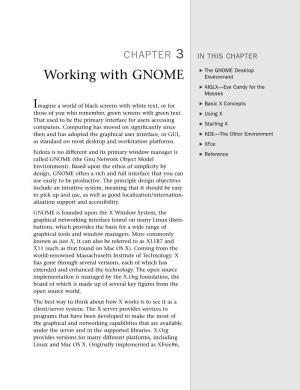 Working with GNOME Environment