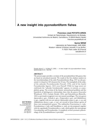 A New Insight Into Pycnodontiform Fishes