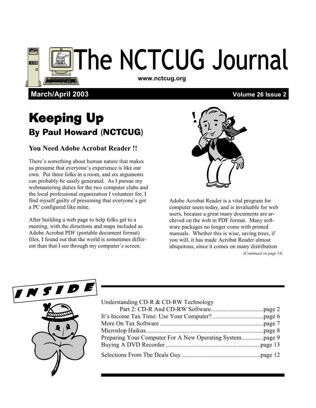 Keeping up by Paul Howard (NCTCUG)