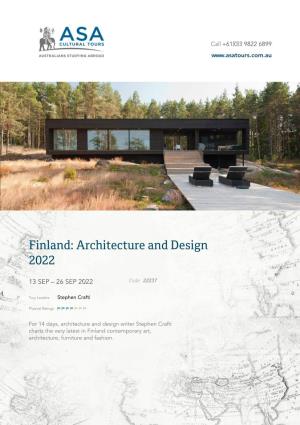 Finland: Architecture and Design 2022