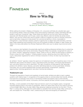 How to Win Big