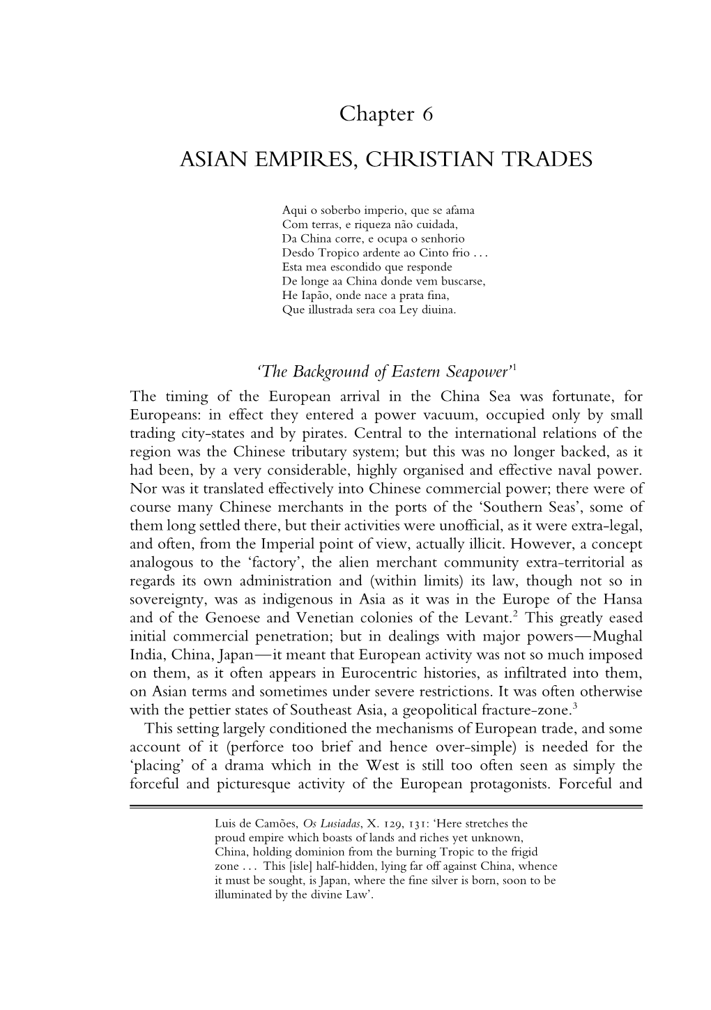 Chapter 6 ASIAN EMPIRES, CHRISTIAN TRADES