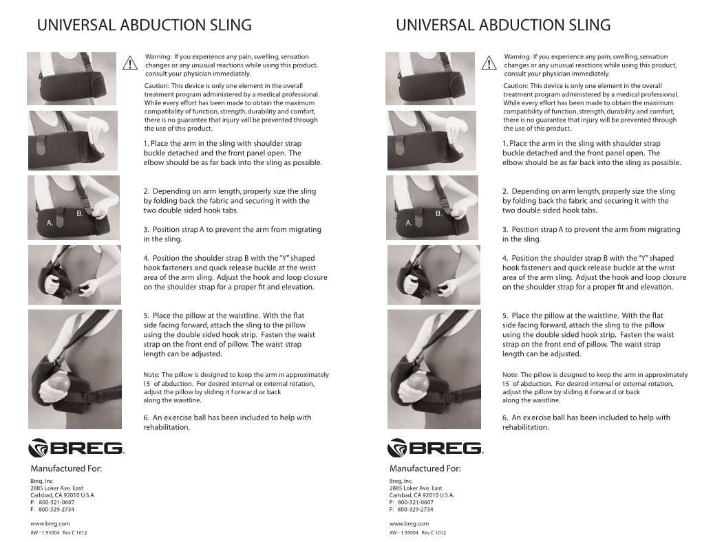 Universal Abduction Sling Universal Abduction Sling