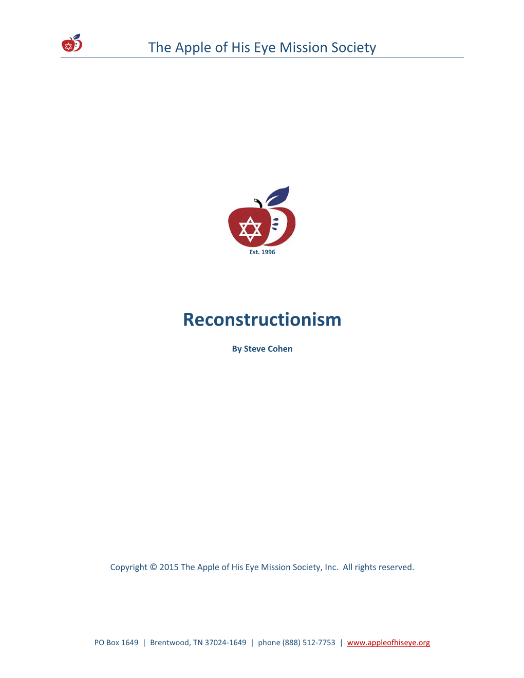 Reconstructionism