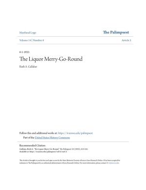 The Liquor Merry-Go-Round." the Palimpsest 14 (1933), 213-232