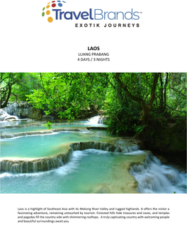 Luang Prabang 4 Days / 3 Nights