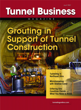 Grouting Operations in Support Of
