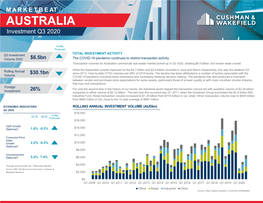 Australia National Investment Marketbeat Q3 2020