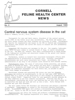 Cornell Feline Health Center News