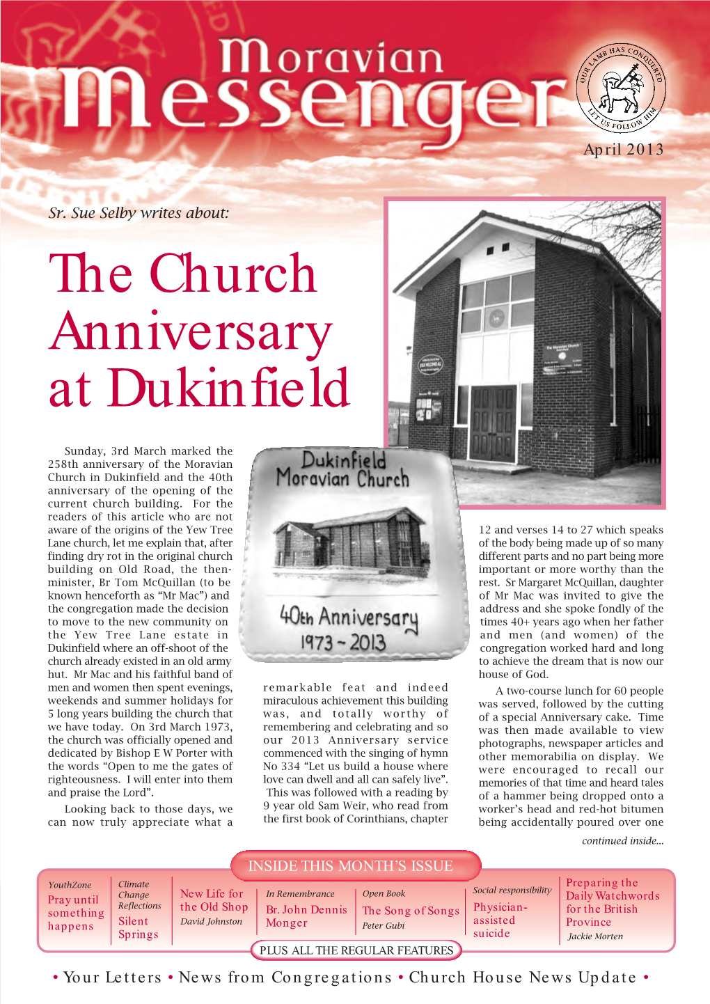 The Church Anniversary at Dukinfield Continued Worker’S Hand
