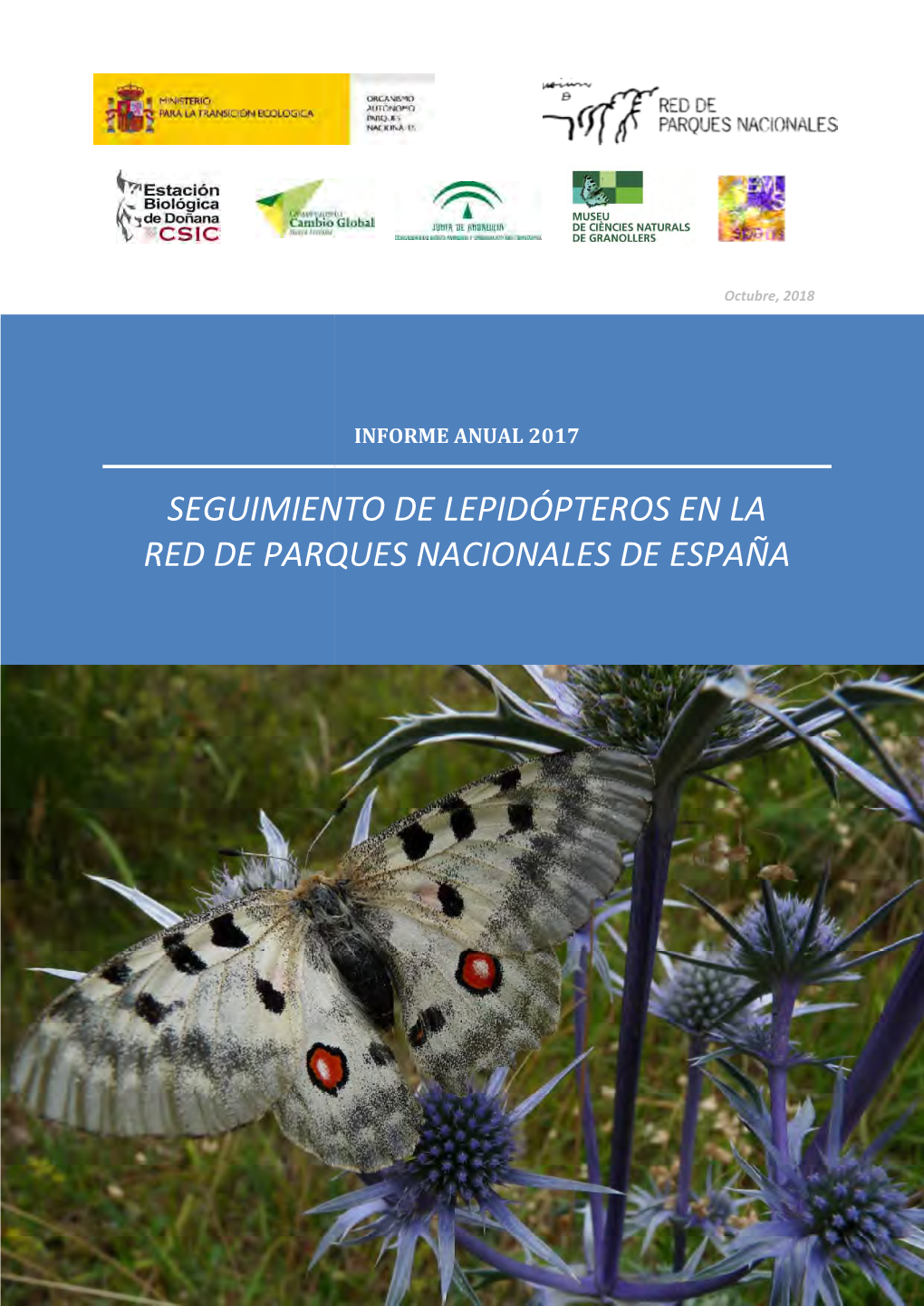 Informe De Seguimiento De Lepidópteros En La Red De Parques
