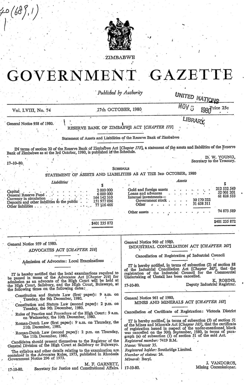 Governmentgazette*