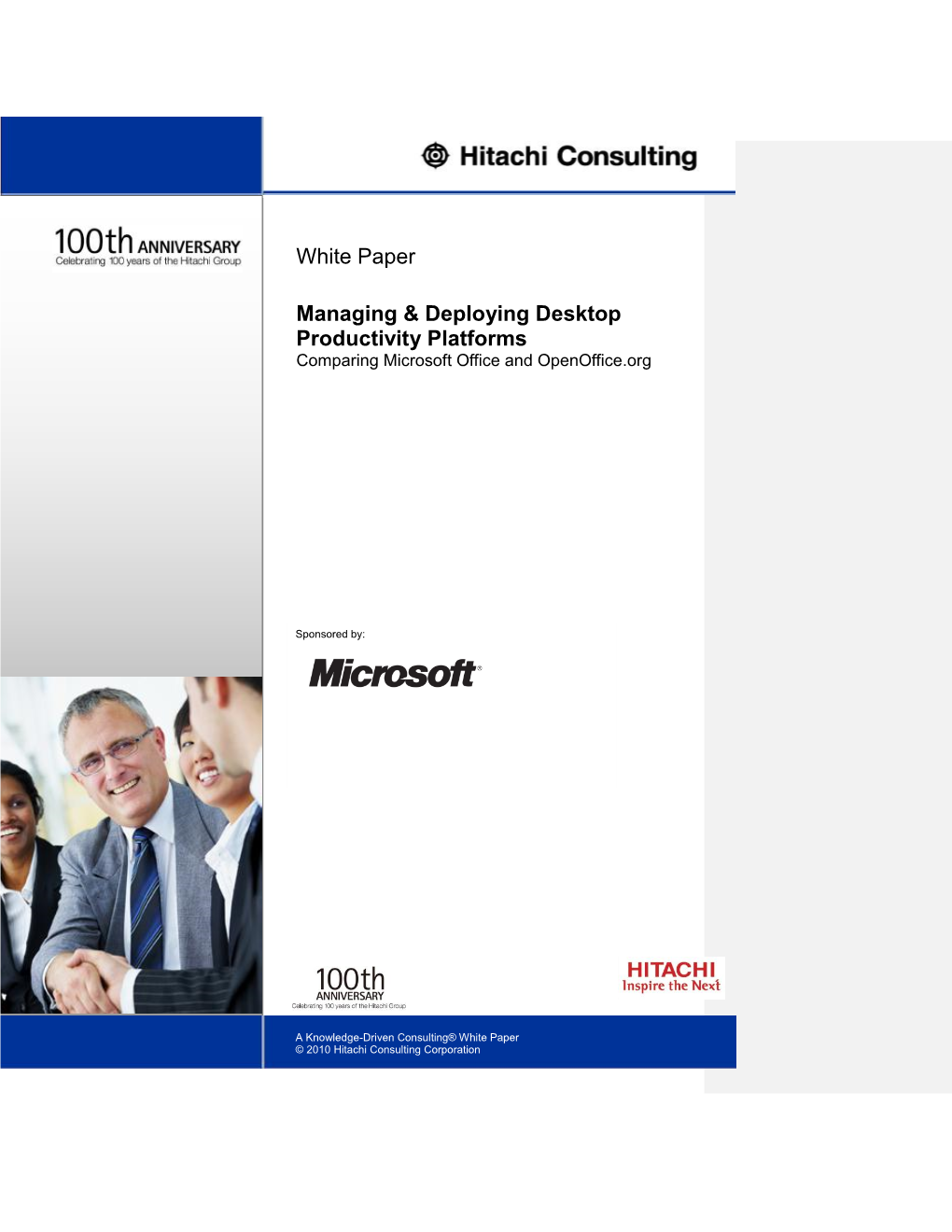 White Paper Managing & Deploying Desktop Productivity Platforms