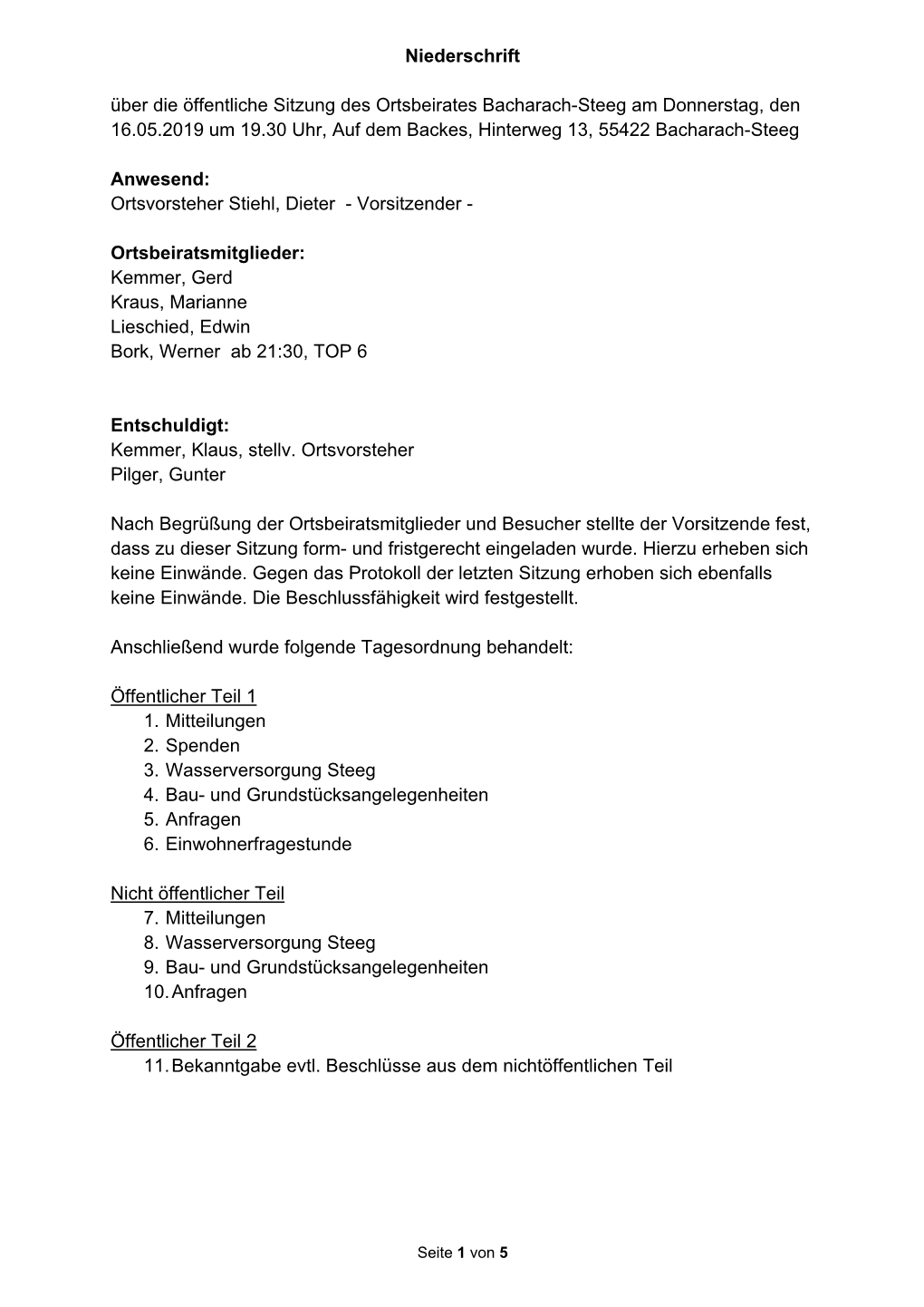 OBR Niederschrift 2019 05 16 Presse