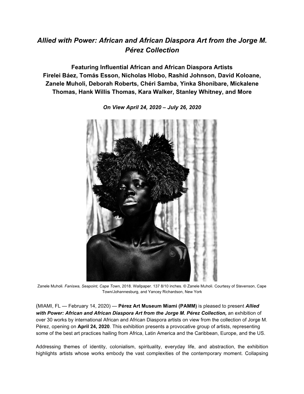 Allied with Power: African and African Diaspora Art from the Jorge M